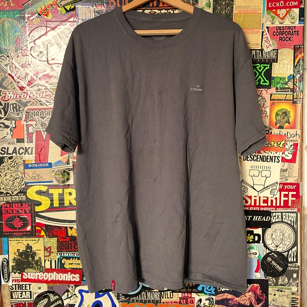 Ace Trucks skate t-shirt in grey with embroidered truck logo; XL